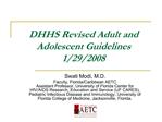 DHHS Revised Adult and Adolescent Guidelines 1