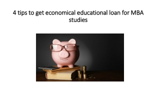 4 tips to get economical educational loan for MBA studies