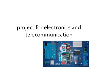 projects for electronics and telecommunication