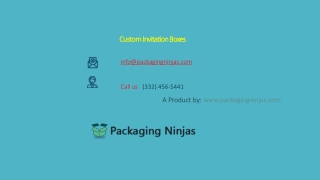 Printed Invitation Packaging Boxes Wholesale Rates