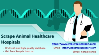 Scrape Animal Healthcare Hospitals