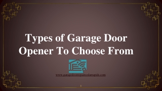 How to Choose a Garage Door Opener in Cedar Rapids!