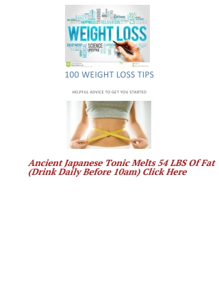 100 Weight Loss Tips