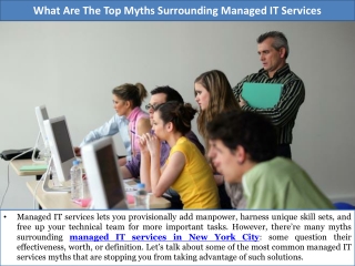 What Are The Top Myths Surrounding Managed IT Services