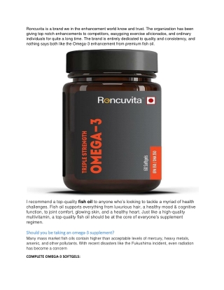 Omega 3 capsules india