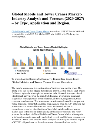 Global Mobile and Tower Cranes Market