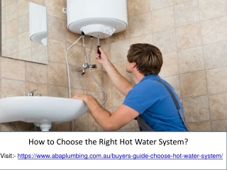 How to Choose the Right Hot Water System