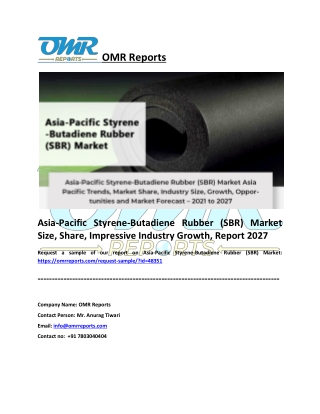 Asia-Pacific Styrene-Butadiene Rubber (SBR) Market Size, Share report 2027