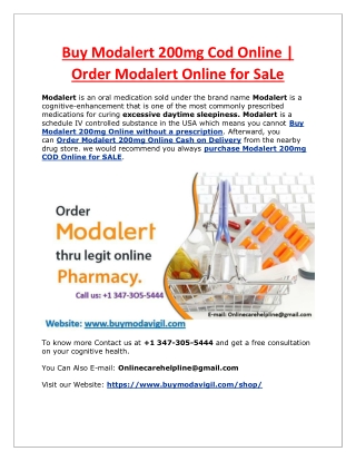 BuY MoDaLeRt OnLiNe CaSh on DeLiVeRy | Modalert Without Prescription for Sleep T