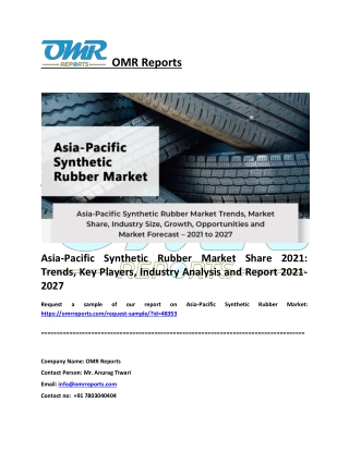 Asia-Pacific Synthetic Rubber Market: Analysis Report, Share, Trends and Overvie