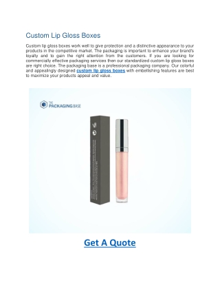 Custom Lip Gloss Boxes-Custom Lipstick Boxes