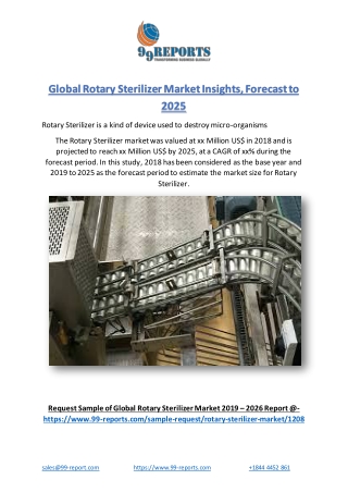 Global Rotary Sterilizer Market Insights, Forecast to 2025