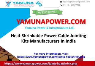 Heat Shrinkable Power Cable Jointing Kits Manufacturers