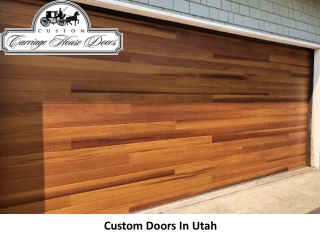 Custom Doors In Utah