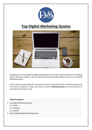 Top Digital Marketing Quotes