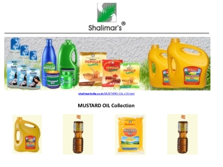 Buy Mustard Oil Online- Best Mustard Oil At Best Price- Shalimar India