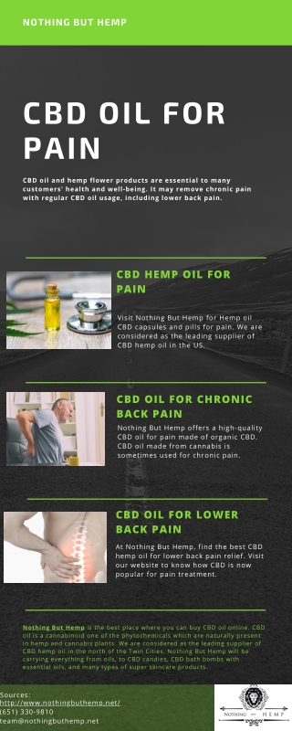 CBD Oil for Pain