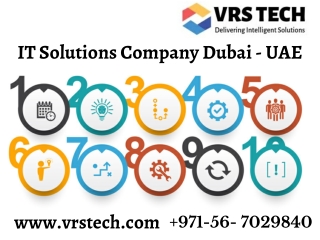 Things to Consider by Selecting an IT Solution in Dubai