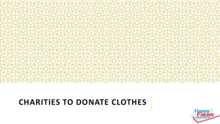 Charities To Donate Clothes