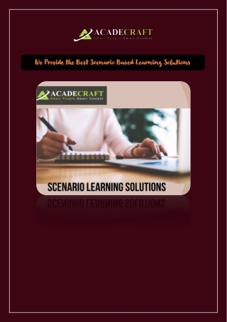 Scenario-Based Learning Services