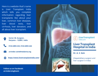 Visit Liver Transplant Hospital in India