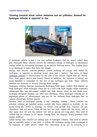 Hydrogen vehicles29