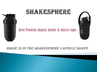 More than just a protein shaker bottle