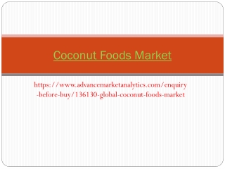 Coconut Foods Market 1
