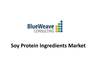 Soy Protein Ingredients Market Trends 2021