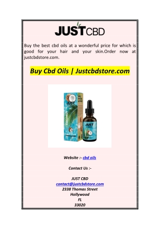 Buy Cbd Oils  Justcbdstore.com