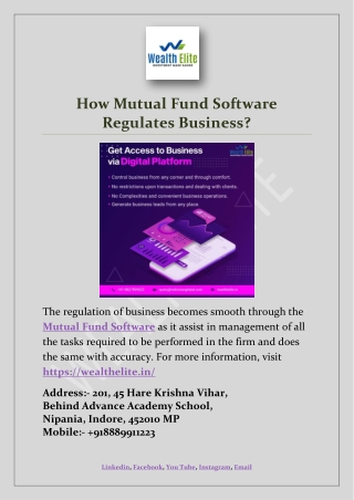 How Mutual Fund Software Regulates Business