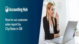 What is the Process to Run Customer Sales Report by City State In QB?