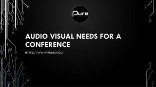 Audio Visual Needs For A Conference