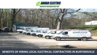 Benefits of Hiring Local Electrical Contractors in Burtonsville