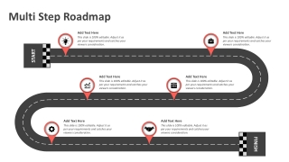 Multi Step Roadmap PowerPoint Template