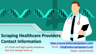 Scraping Healthcare Providers Contact Information