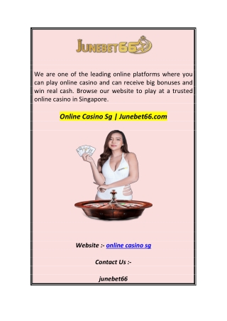 Online Casino Sg  Junebet66.com