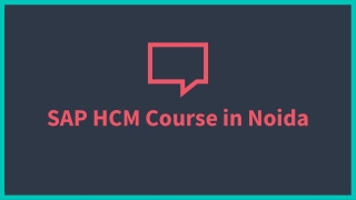 SAP HCM Course in Noida