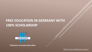 Free Education in Germany with 100% Scholarship