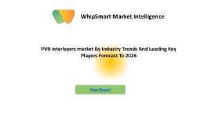 PVB interlayers market