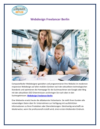 Webdesign Freelancer Berlin