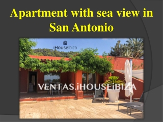 Apartment with sea view in San Antonio