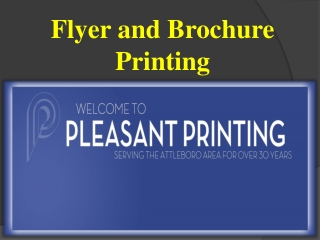 Flyer and Brochure Printing