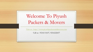 House shifting services  -Packers and Movers