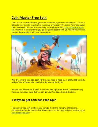 Coin Master Free Spin