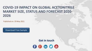 Covid-19 Impact on Global Acetonitrile Market Size, Status and Forecast 2020-2026