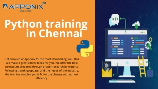 Python Training in Chennai, Request Demo Class