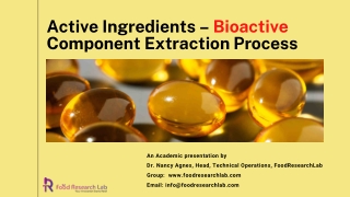 Bioactive compound extraction process