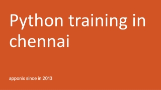 Python training in chennai