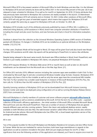 Microsoft Office Home and Business 2019 Mac
